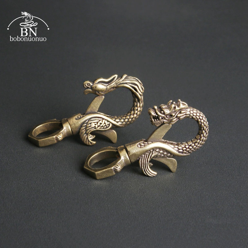 Car Accessories Phoenix - Beast Dragon phoenix Brass Car Keychain