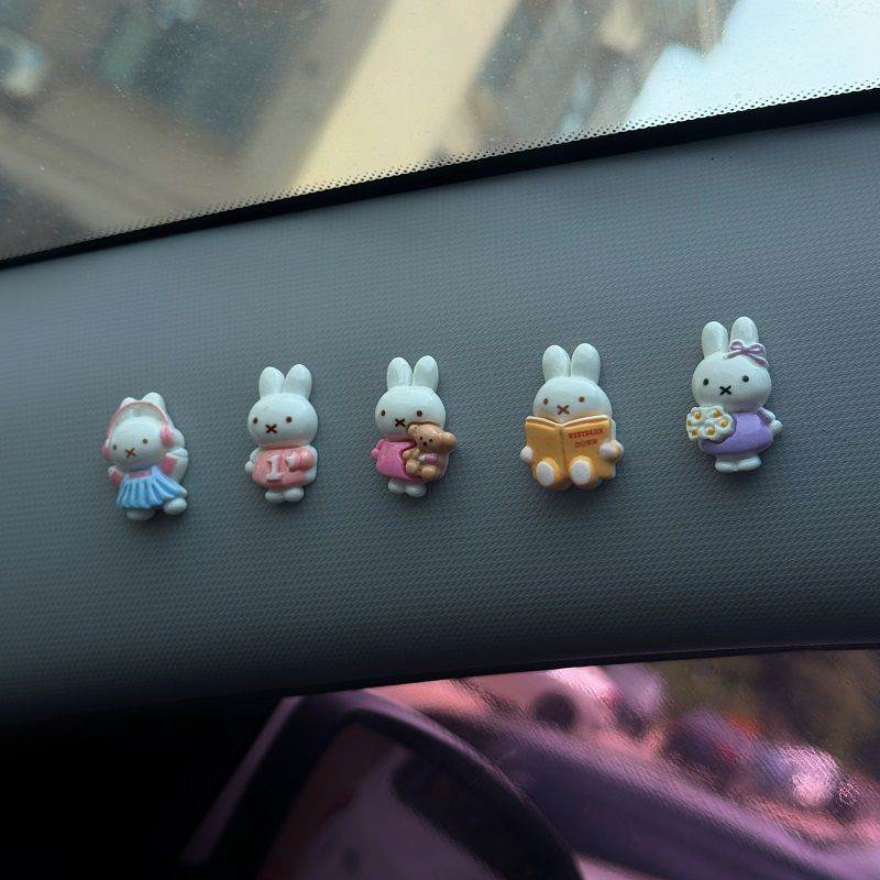 Car Accessories Girly - Kawaii Miffy Mini Figure Car Dashboard
