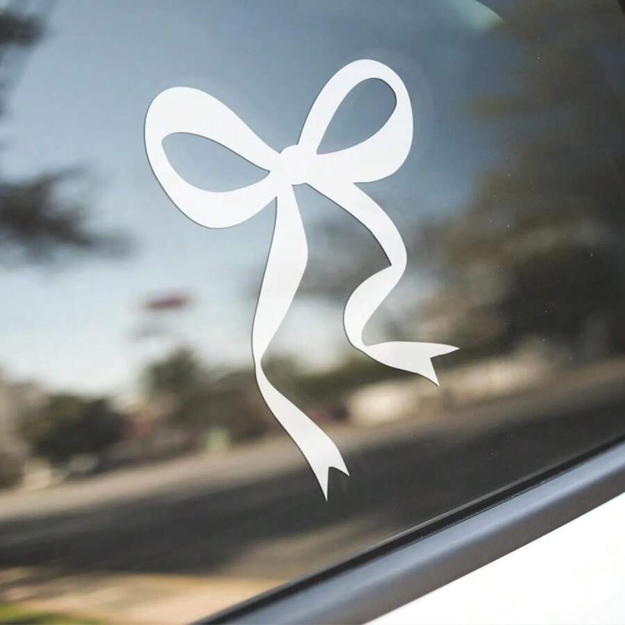 1 Pc Bow Car Decal, Vinyl Girl - Car Accessories Girly ulasan dan harga