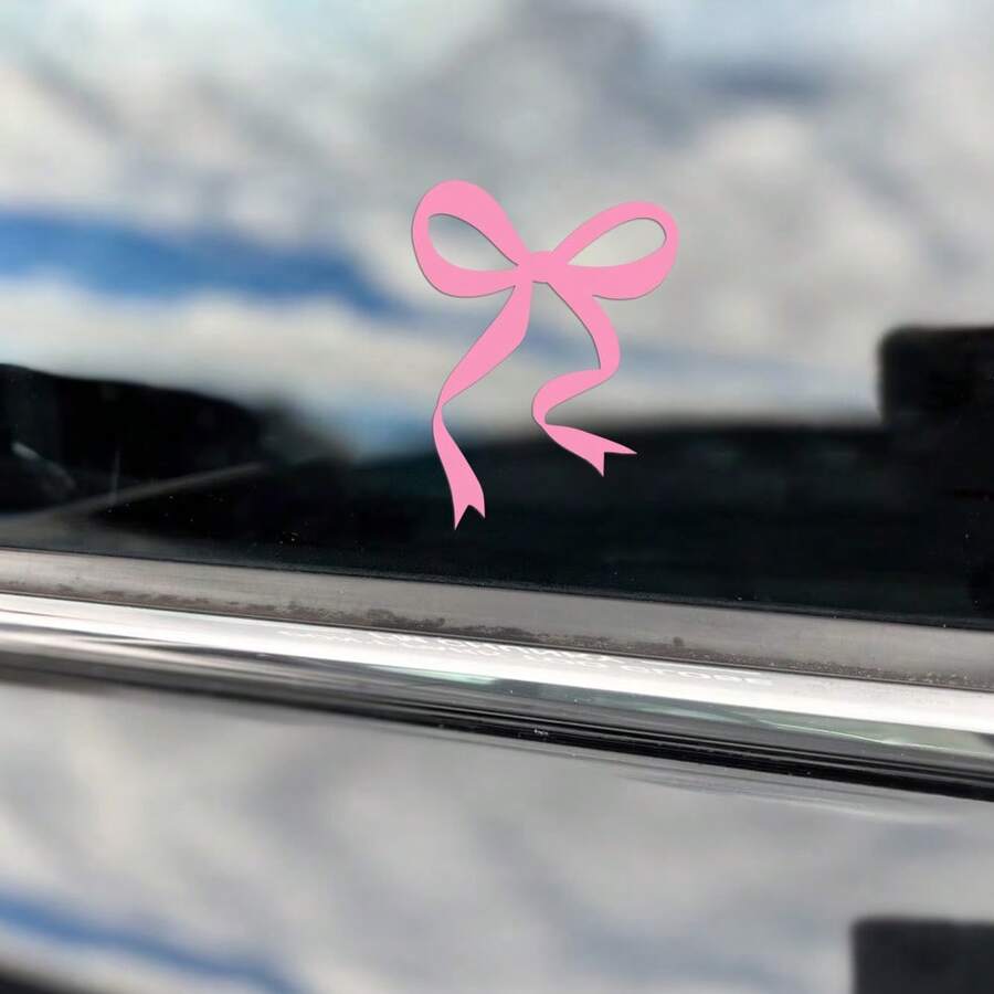 1 Pc Bow Car Decal, Vinyl Girl - Car Accessories Girly ulasan dan harga
