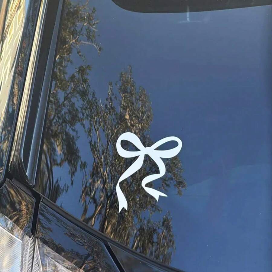 1 Pc Bow Car Decal, Vinyl Girl - Car Accessories Girly ulasan dan harga
