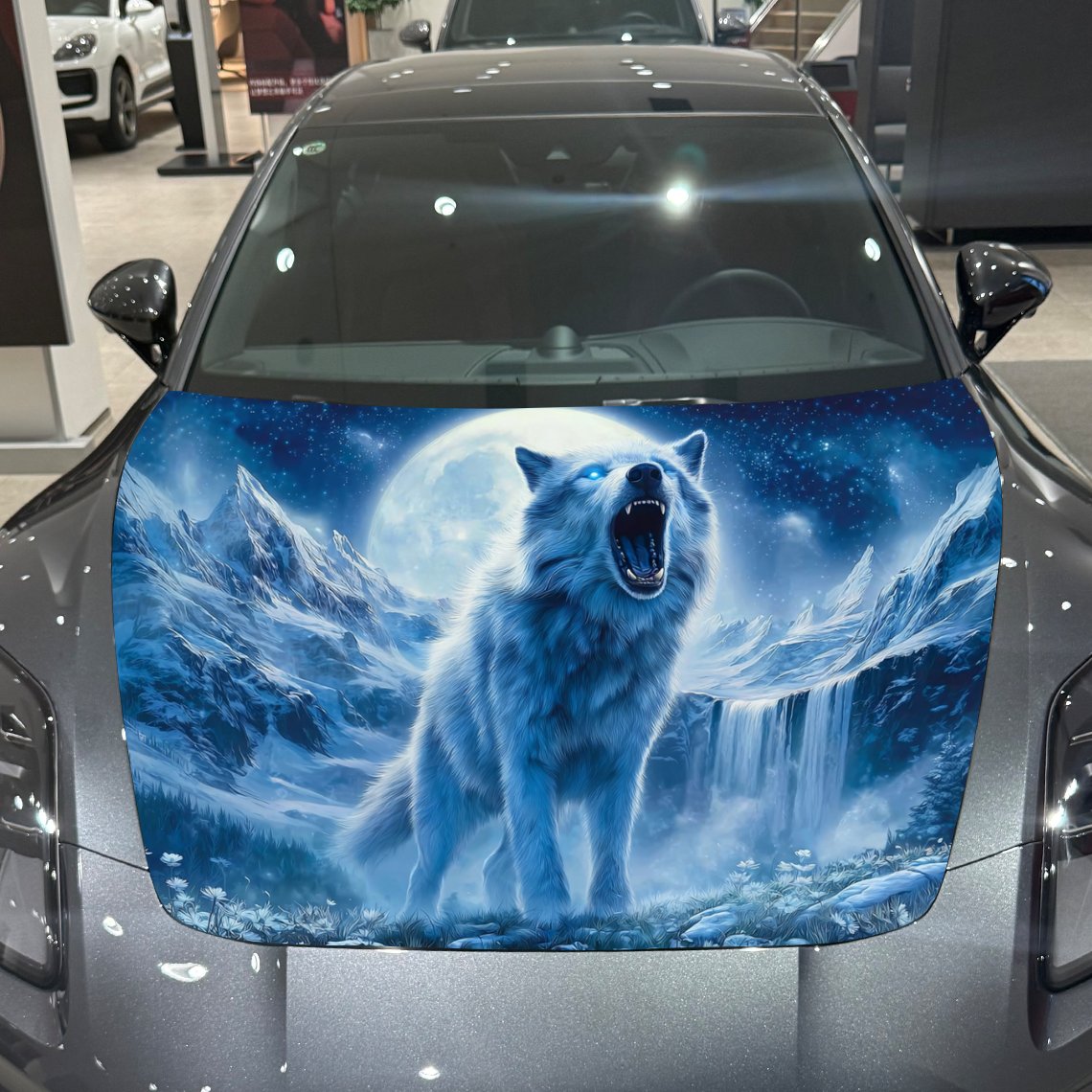 Winter Mountain Night Scene Wo - Car Accessories For Winter ulasan dan harga