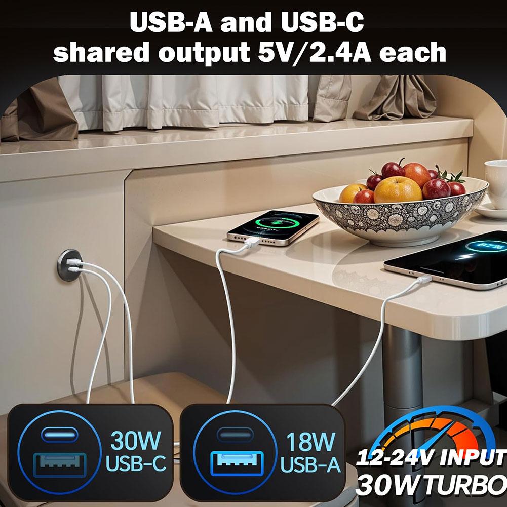 Mini Car Charger Dual Fast Cha - D.A.D Car Accessories ulasan dan harga
