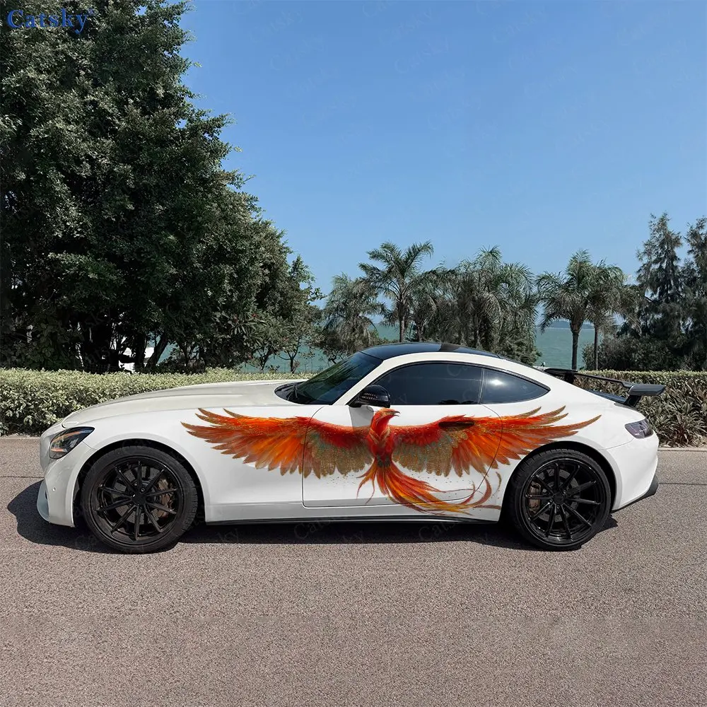 2pcs Spread-Wing Fire Phoenix  - Car Accessories Phoenix ulasan dan harga