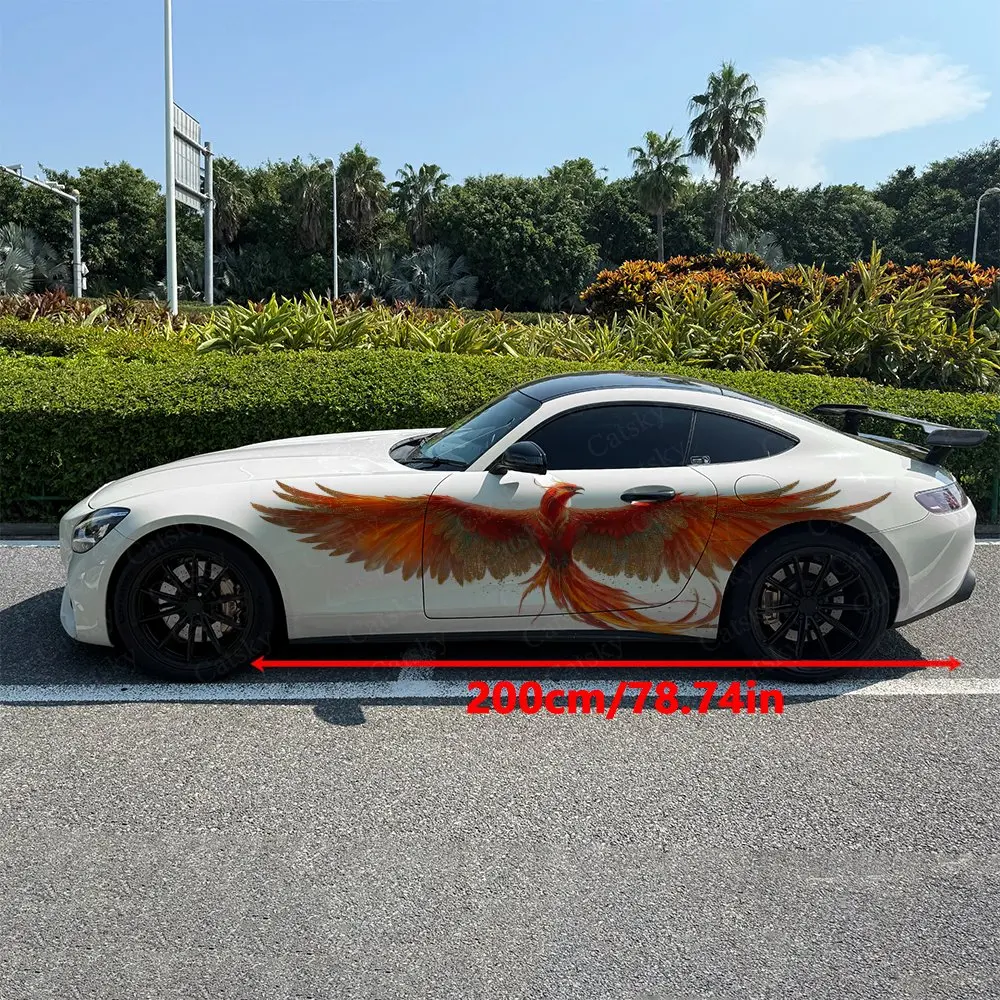 2pcs Spread-Wing Fire Phoenix  - Car Accessories Phoenix ulasan dan harga