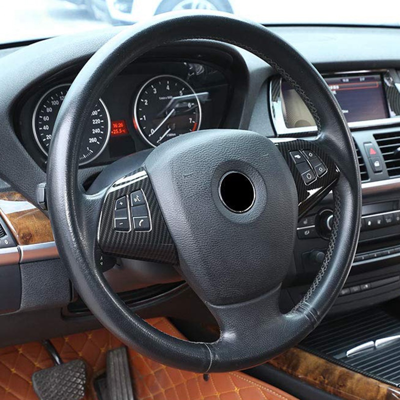Superior-2Pcs Carbon Fiber Ste - Steering Wheel Cover ulasan dan harga