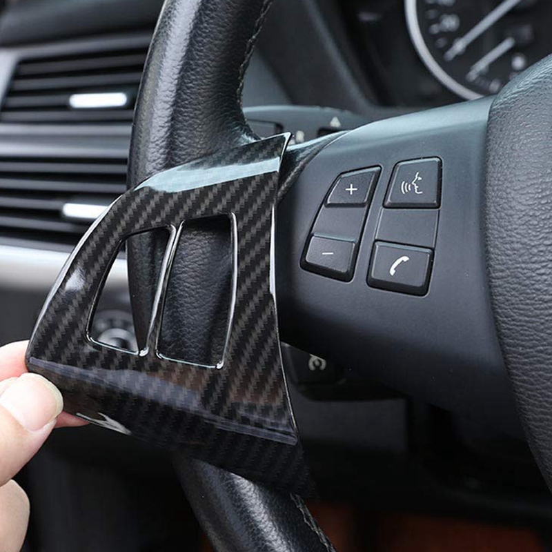 Superior-2Pcs Carbon Fiber Ste - Steering Wheel Cover ulasan dan harga