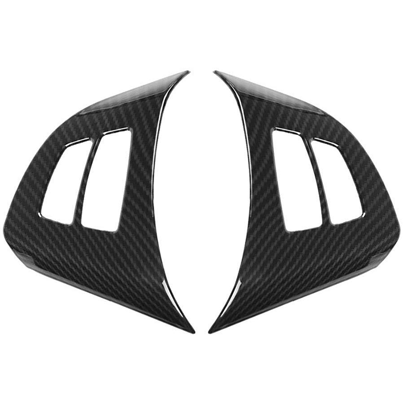 Superior-2Pcs Carbon Fiber Ste - Steering Wheel Cover ulasan dan harga