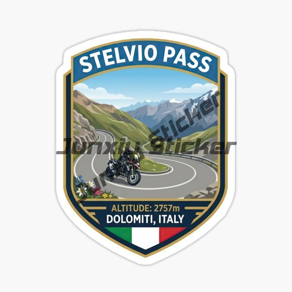 STELVIO PASS ITALIA Car Sticke - Car Accessories Nz ulasan dan harga