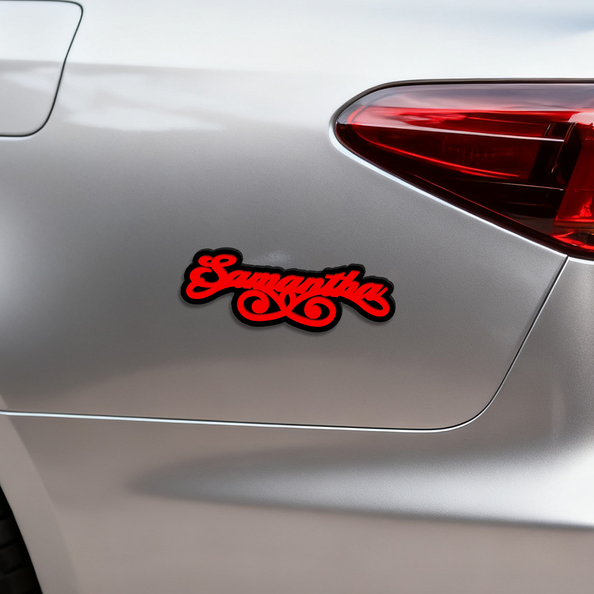 Elegant Samantha Swirl Flouris - Car Accessories Sticker ulasan dan harga