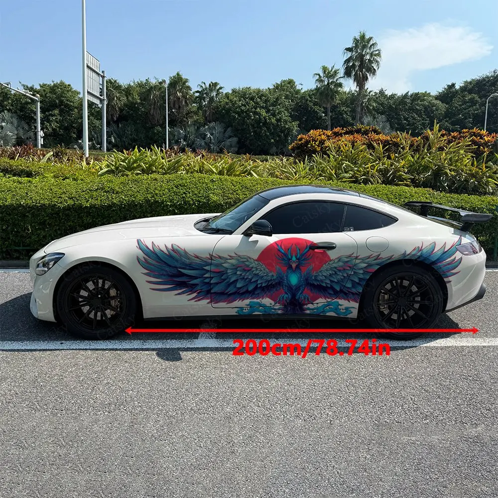 2pcs Colorful Phoenix Car Side - Car Accessories Phoenix ulasan dan harga