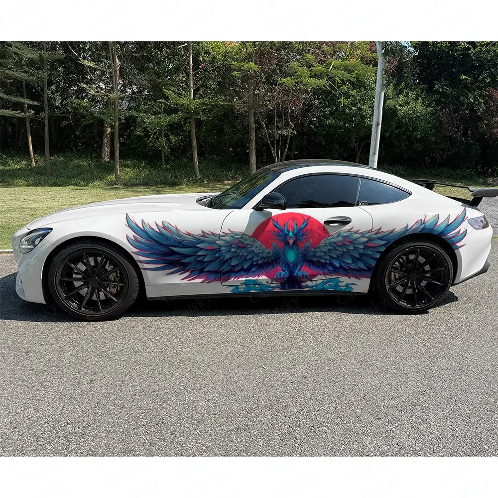 2pcs Colorful Phoenix Car Side - Car Accessories Phoenix ulasan dan harga