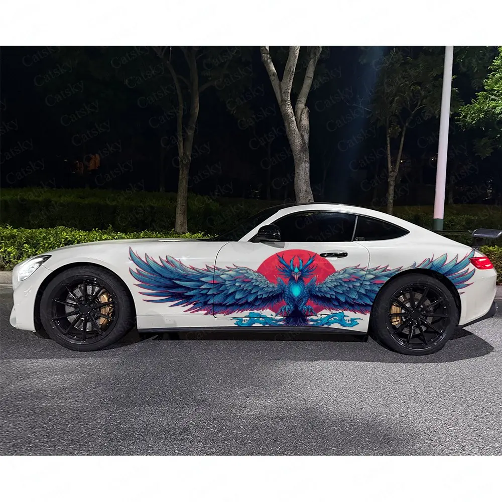 2pcs Colorful Phoenix Car Side - Car Accessories Phoenix ulasan dan harga