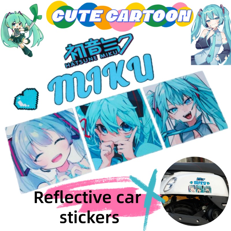 2026 New Creative Hatsune Miku - Car Accessories Sticker ulasan dan harga