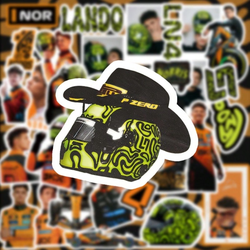59PCS Lando Norris racing-them - Car Accessories Nz ulasan dan harga