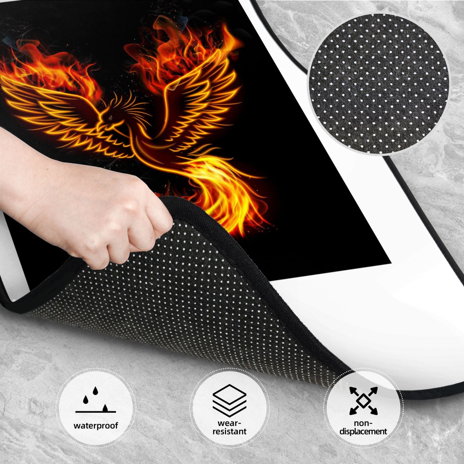 Flame Bird Fire Phoenix Print  - Car Accessories Phoenix ulasan dan harga