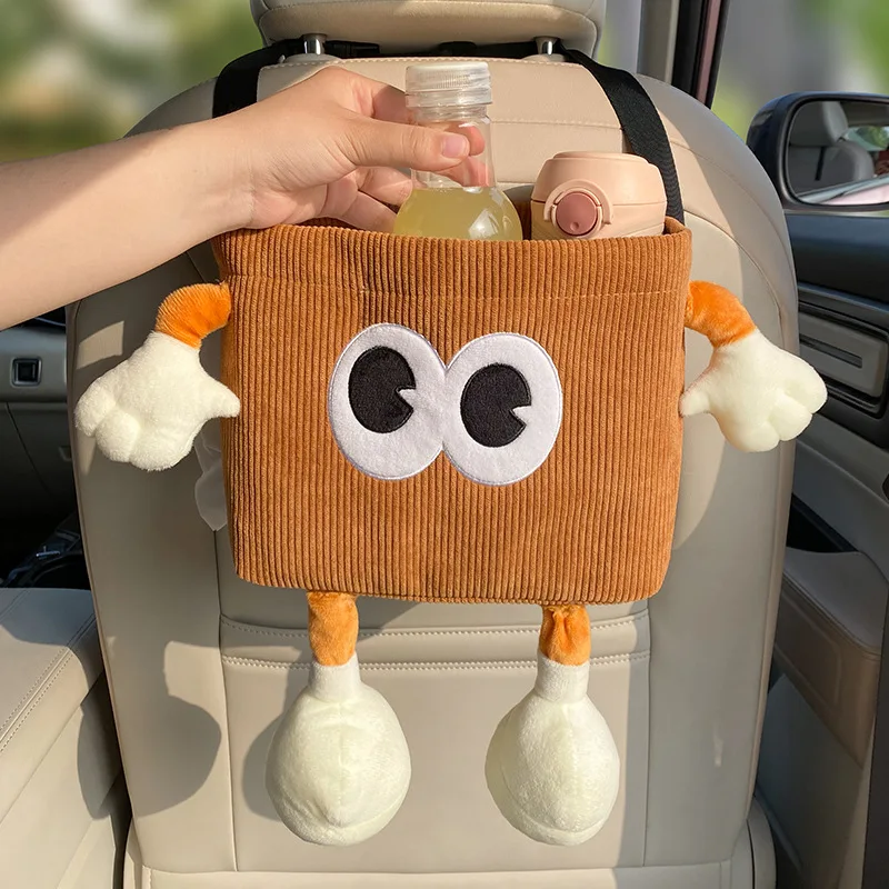 Car Trash Can Bin Cartoon Eye  - Car Accessories Hanging ulasan dan harga