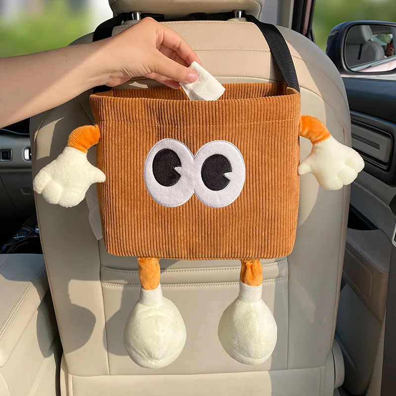 Car Trash Can Bin Cartoon Eye  - Car Accessories Hanging ulasan dan harga