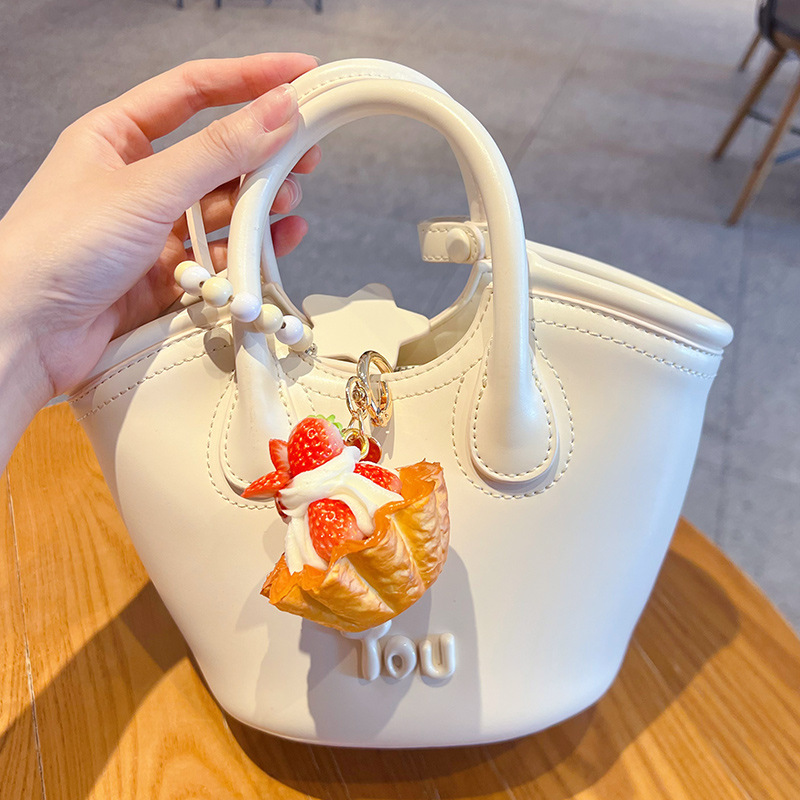 Creative PU Strawberry Egg Tar - Car Accessories For Winter ulasan dan harga