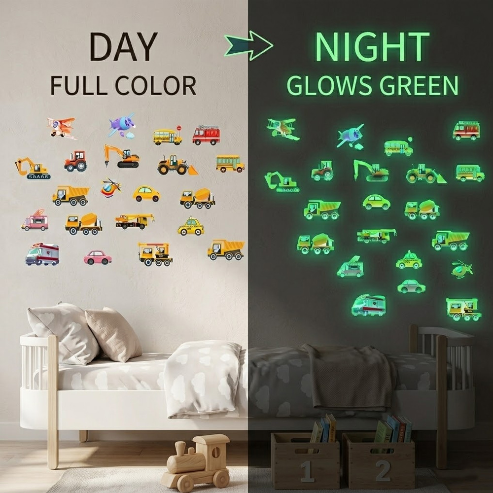 Luminous Car Wall Sticker 21Pc - Car Accessories Nz ulasan dan harga