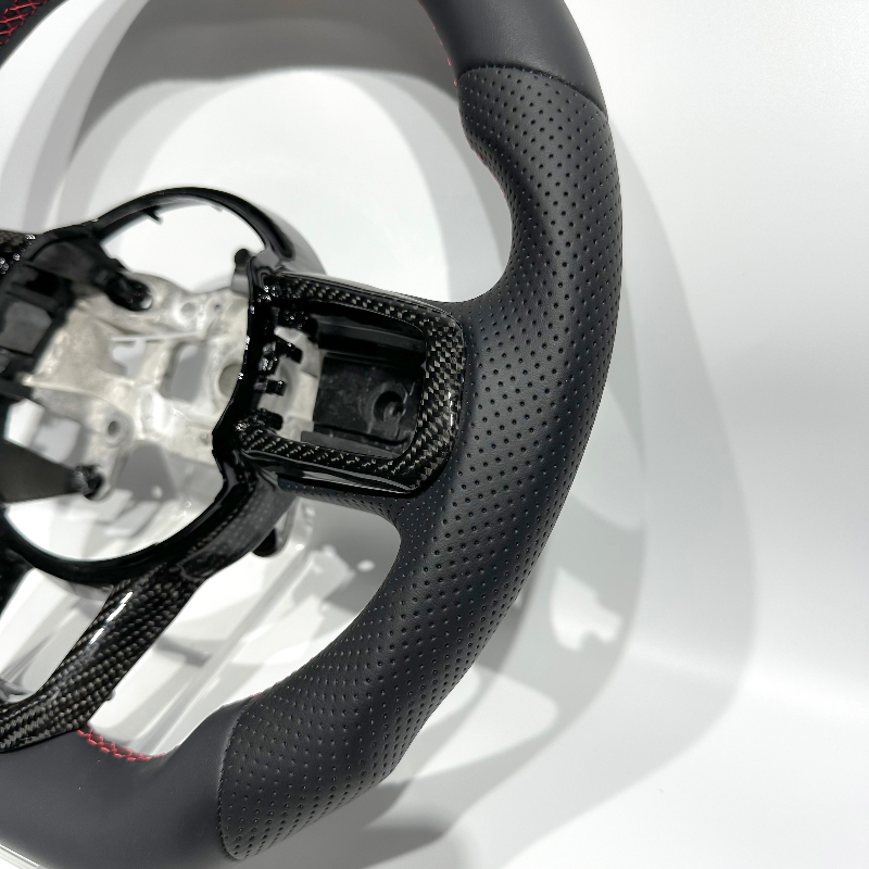 Black Carbon Fiber Trim Cover  - Steering Wheel Cover ulasan dan harga