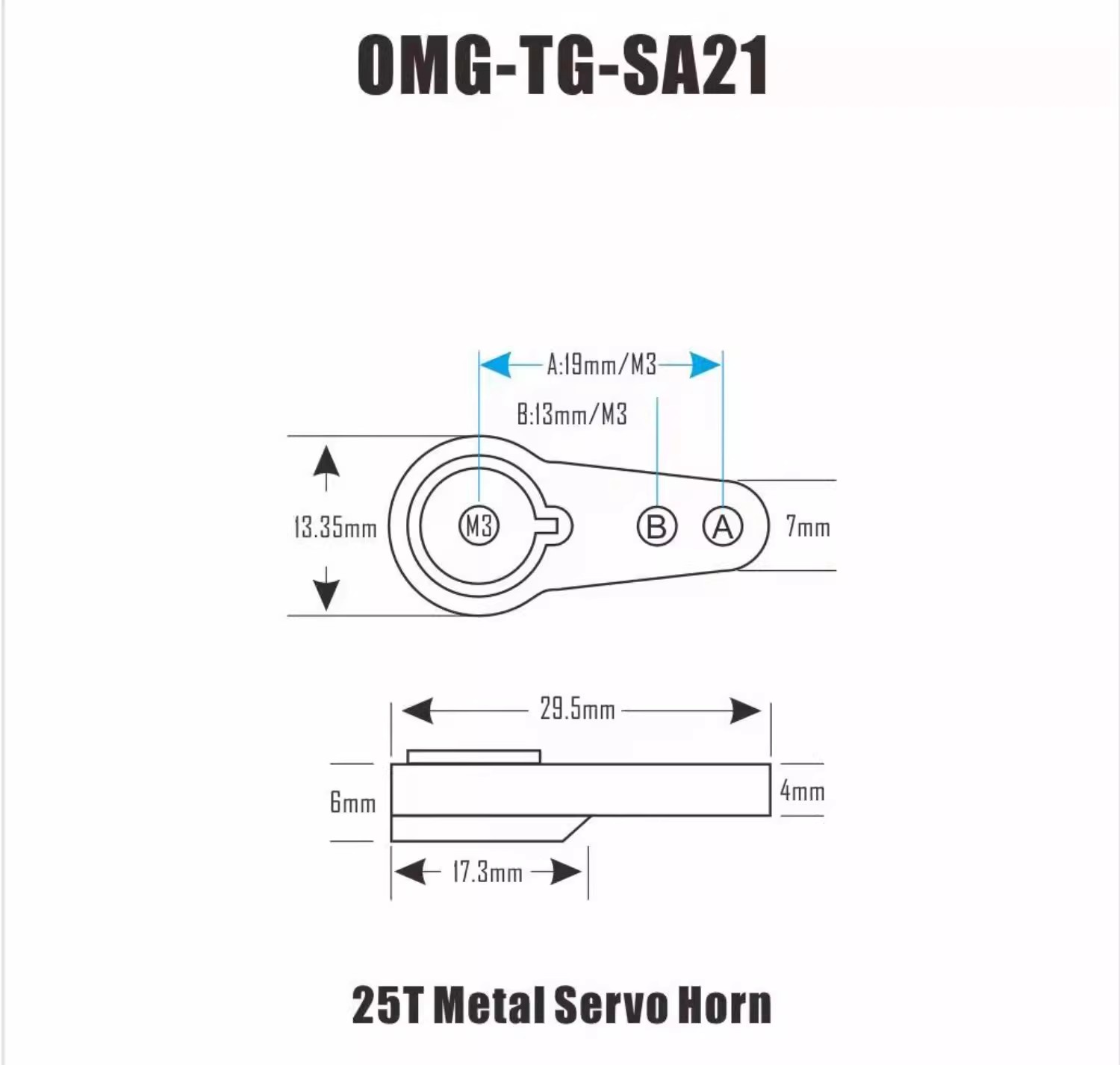 OmG New Product 25T Servo Arm  - Car Accessories Omg ulasan dan harga