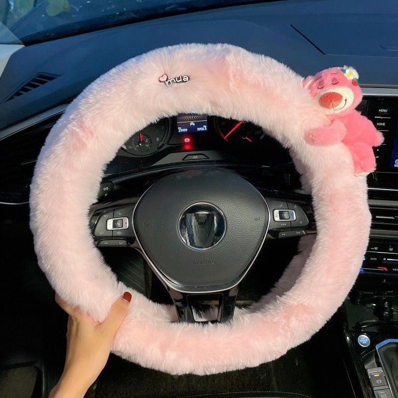 New Lotso Plush Steering Wheel - Car Accessories For Winter ulasan dan harga