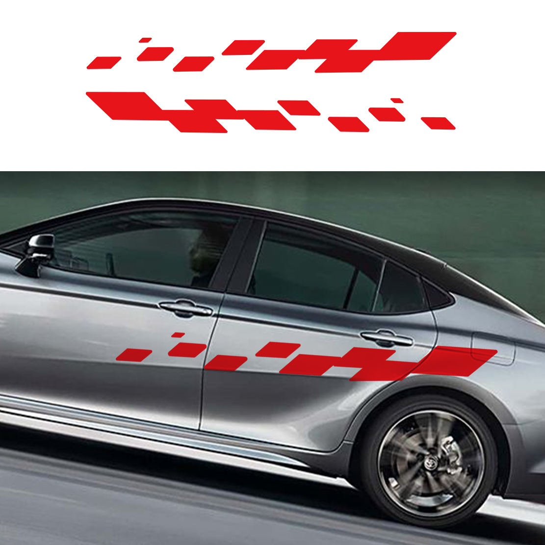 2pcs Car Door Decals Racing Ch - Car Accessories Nz ulasan dan harga