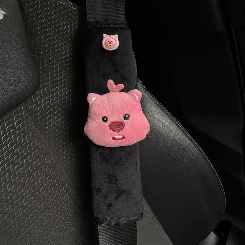Car Seat Belt Decoration Plush - Car Accessories Girly ulasan dan harga