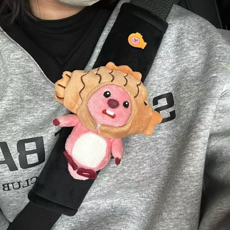 Car Seat Belt Decoration Plush - Car Accessories Girly ulasan dan harga