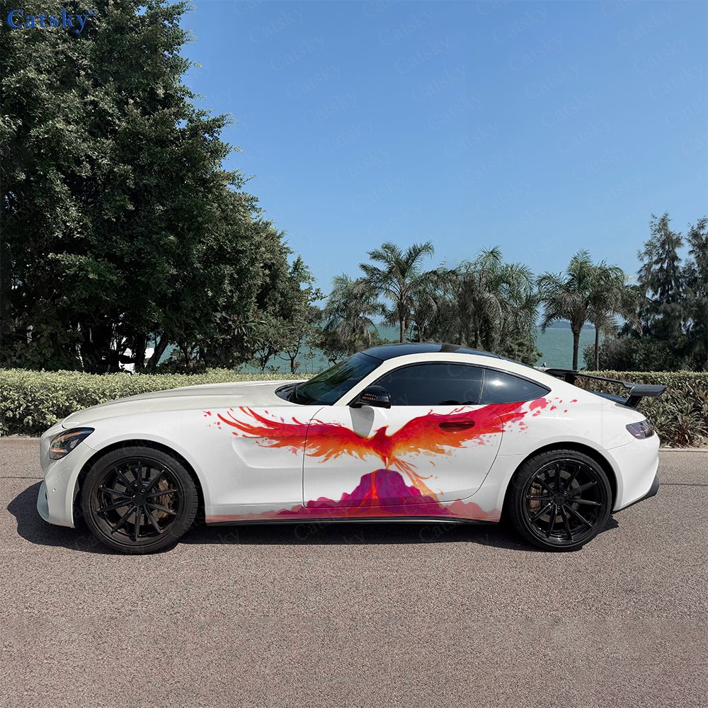 2pcs Volcanic Phoenix Car Side - Car Accessories Phoenix ulasan dan harga