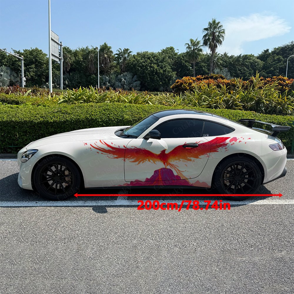 2pcs Volcanic Phoenix Car Side - Car Accessories Phoenix ulasan dan harga