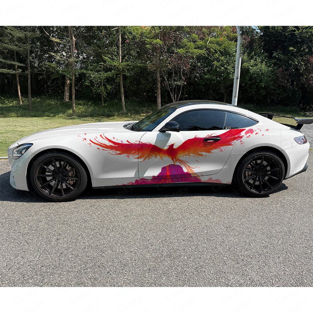 2pcs Volcanic Phoenix Car Side - Car Accessories Phoenix ulasan dan harga