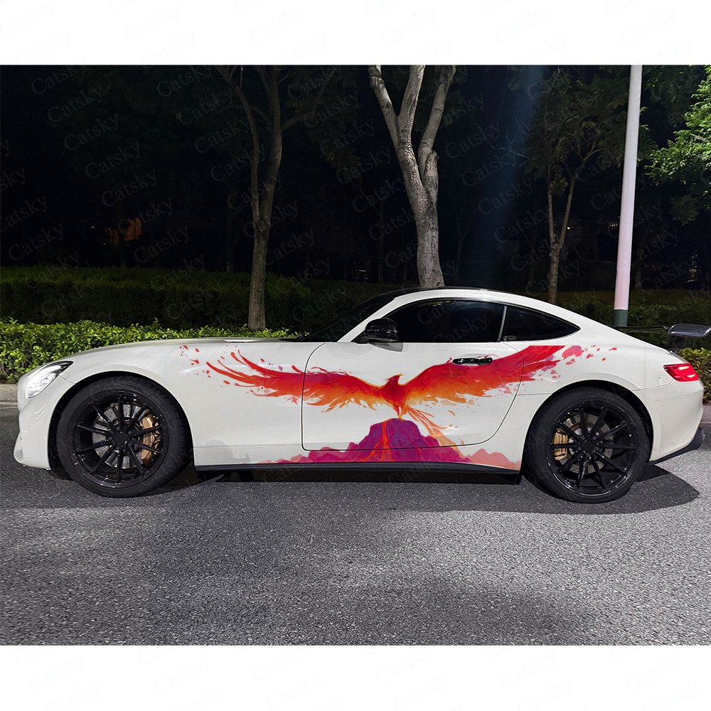 2pcs Volcanic Phoenix Car Side - Car Accessories Phoenix ulasan dan harga
